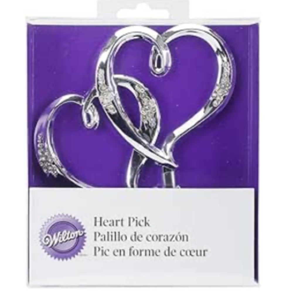 WILTON CAKE HEART PICK CAKE TOPPER NWT